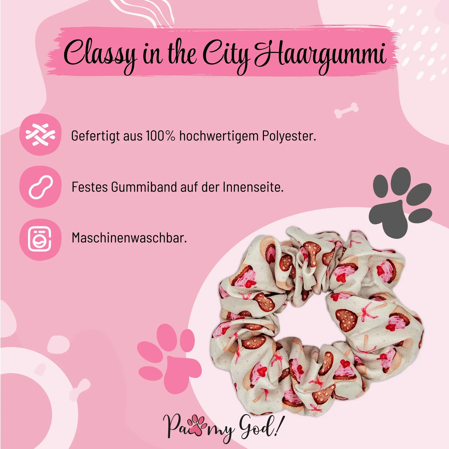Classy in the City Scrunchie Features