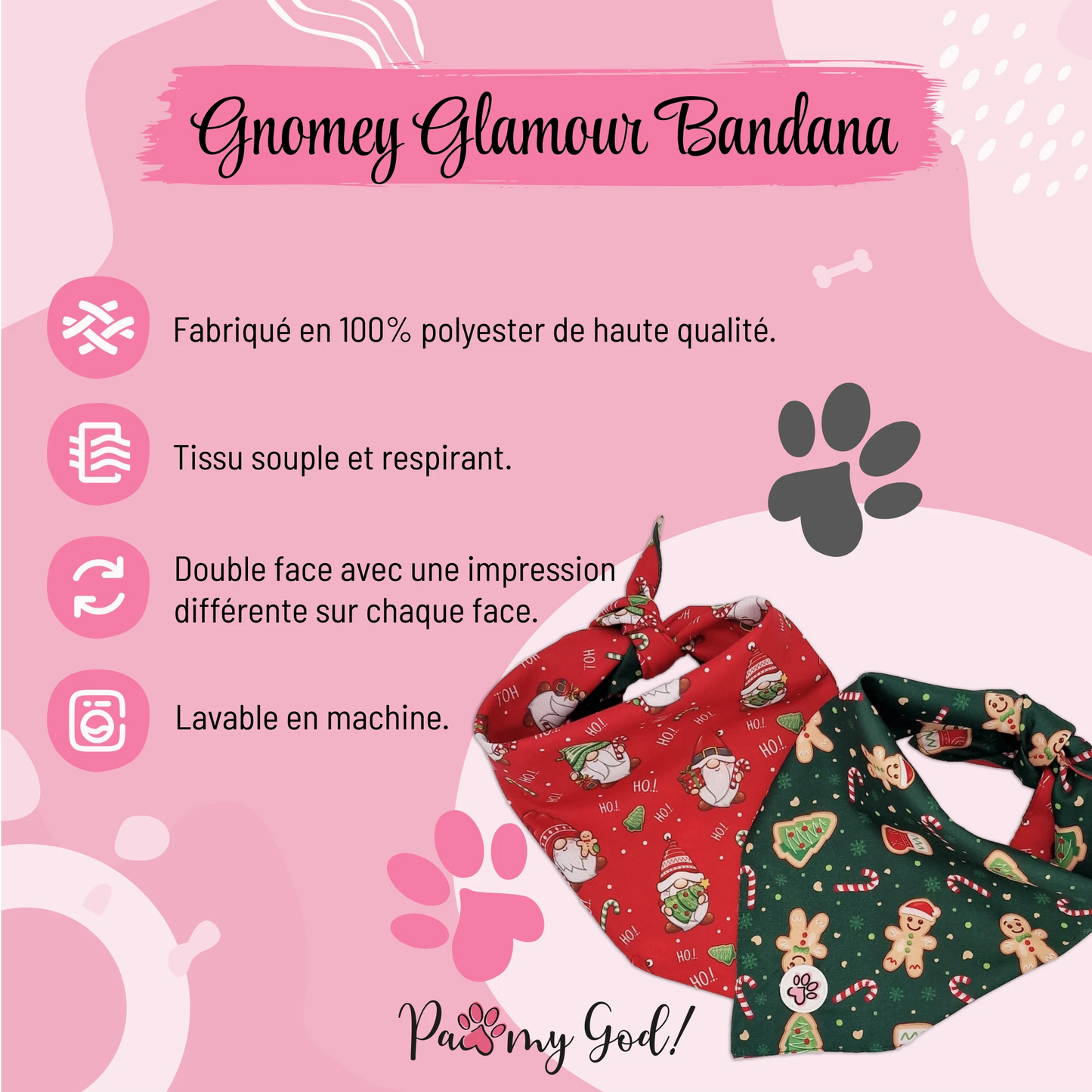 Gnomey Glamour Bandana