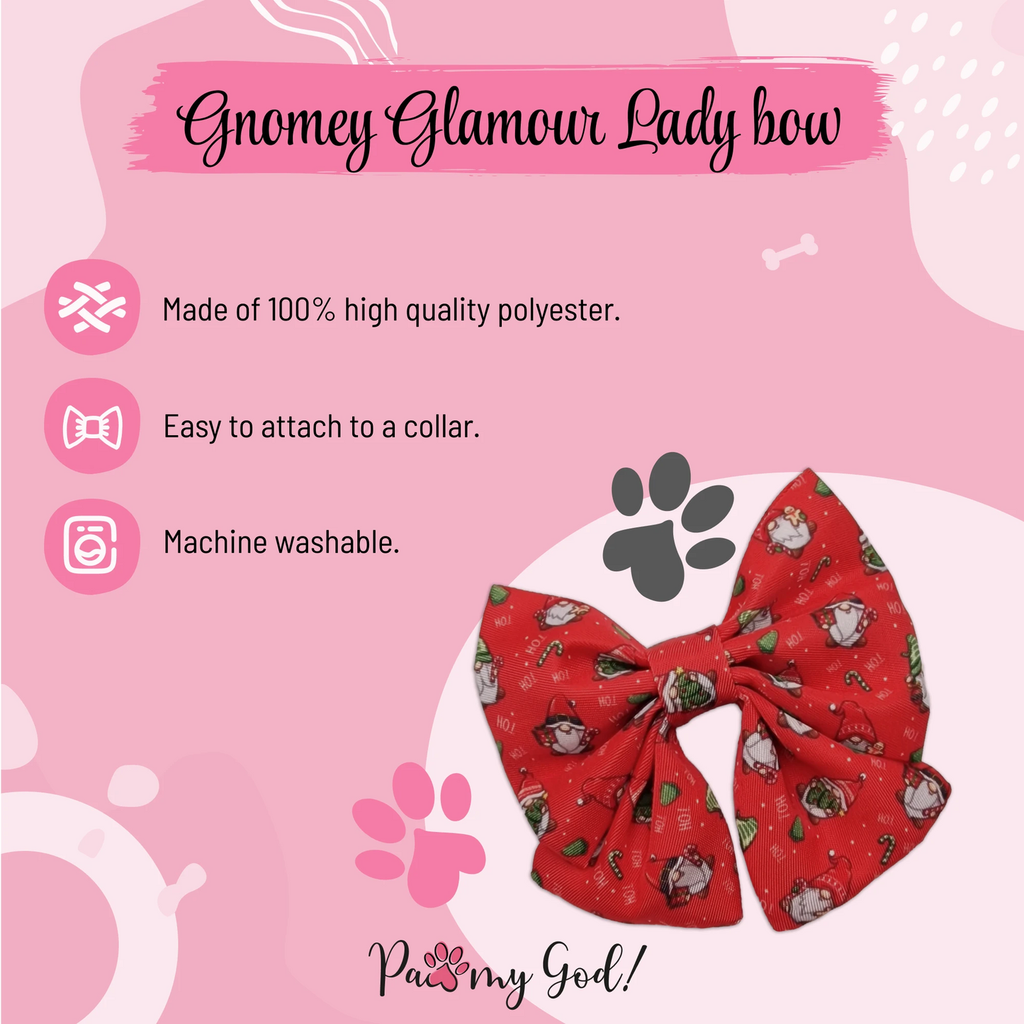 Gnomey Glamour Nœud Papillon Féminin