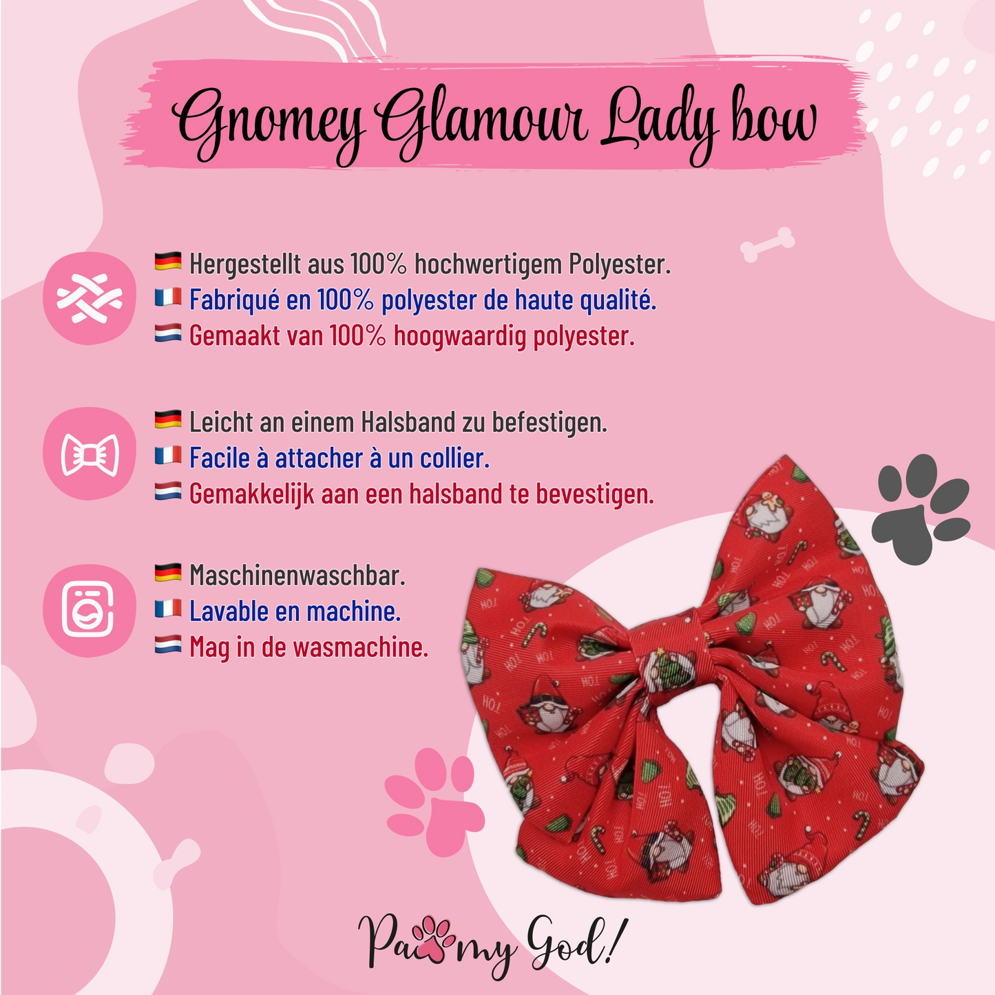 Gnomey Glamour Nœud Papillon Féminin