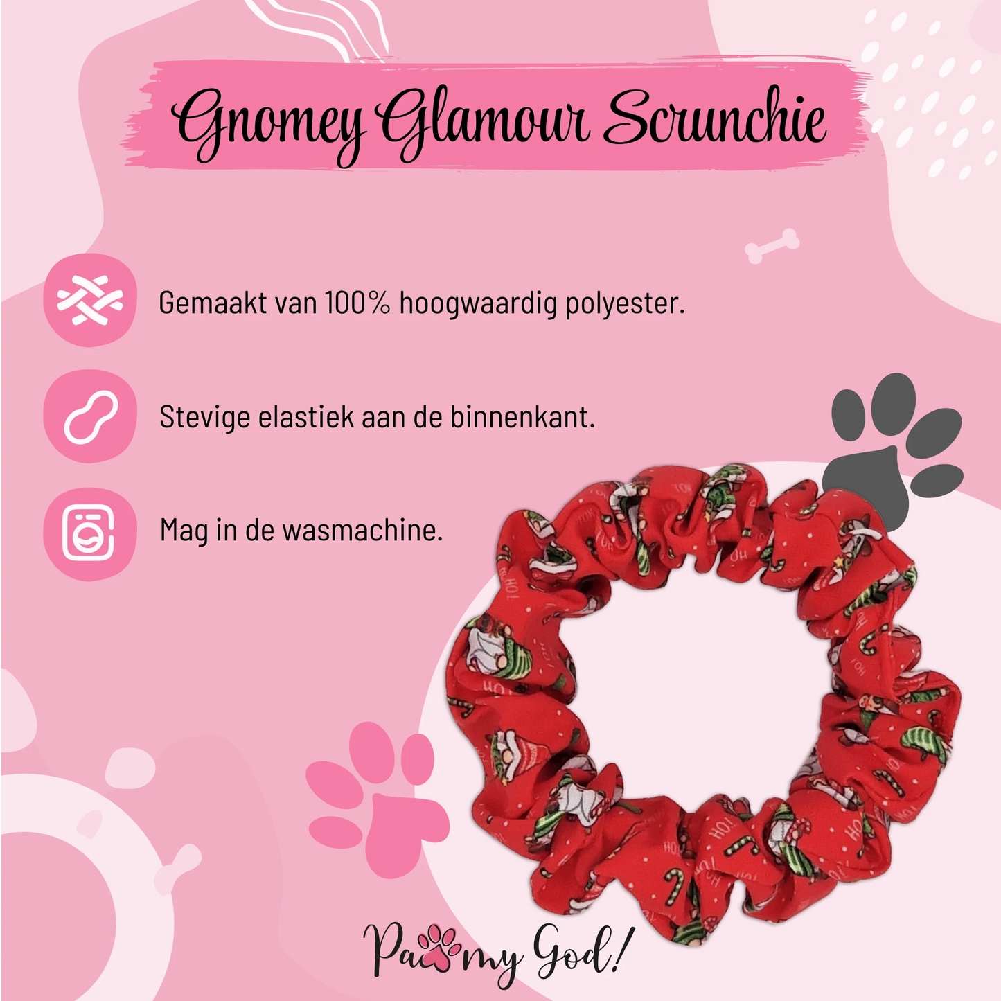 Gnomey Glamour Scrunchie