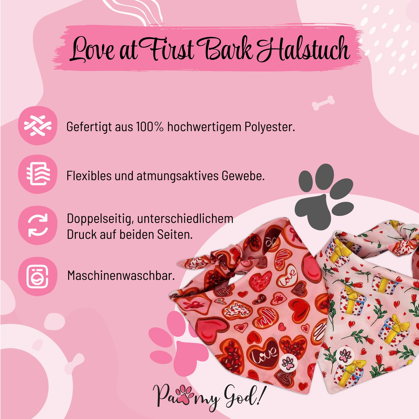 Love at First Bark Halstuch