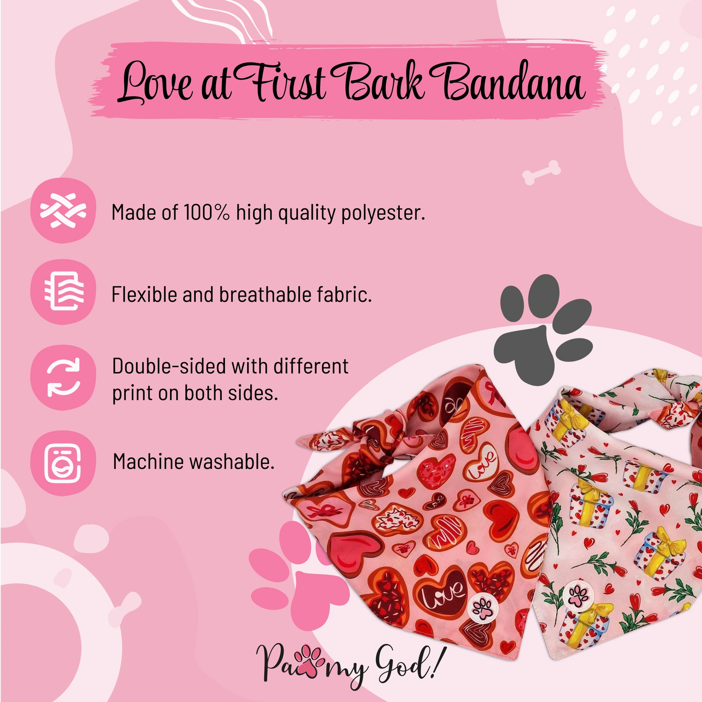 Love at First Bark Bandana