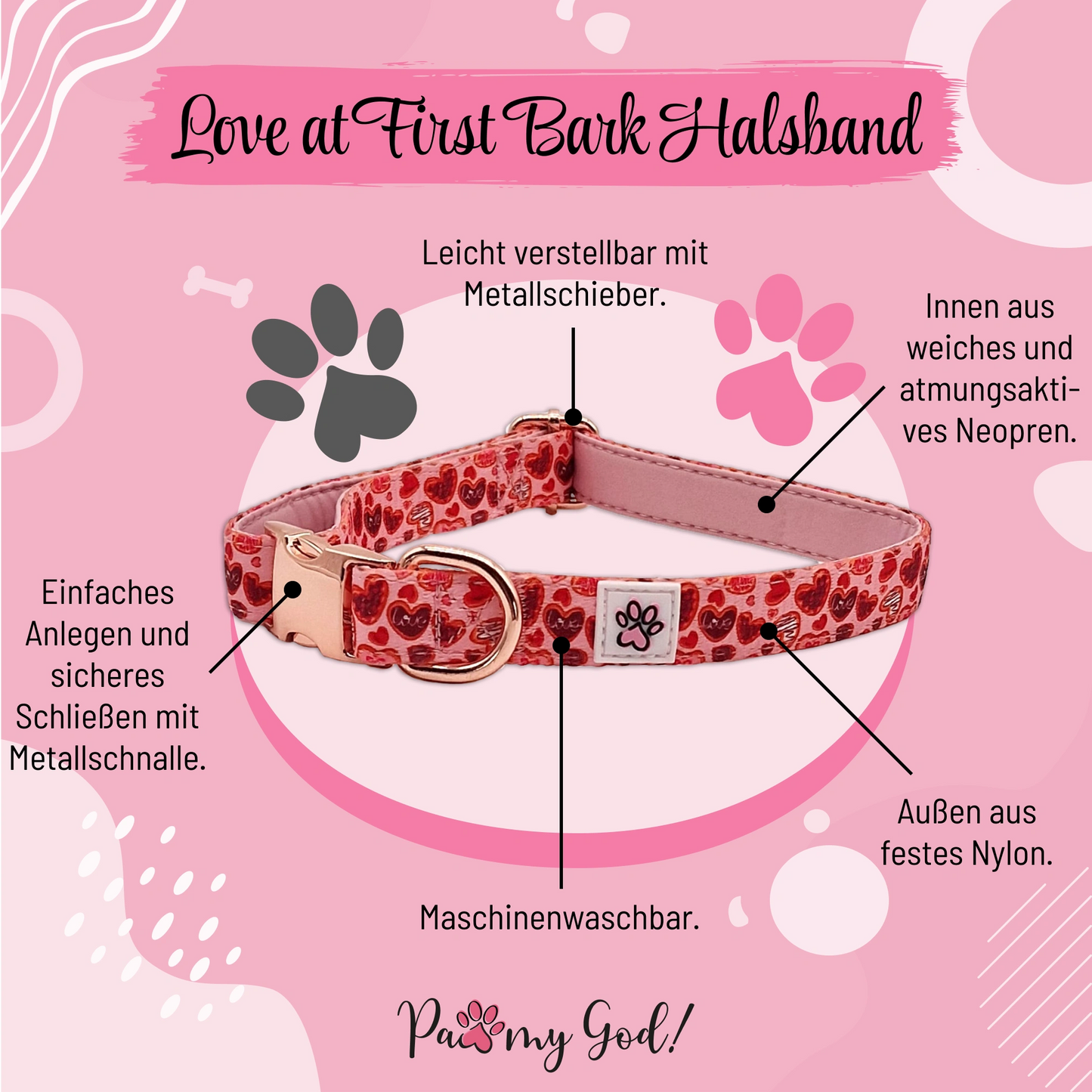 Love at First Bark Halsband