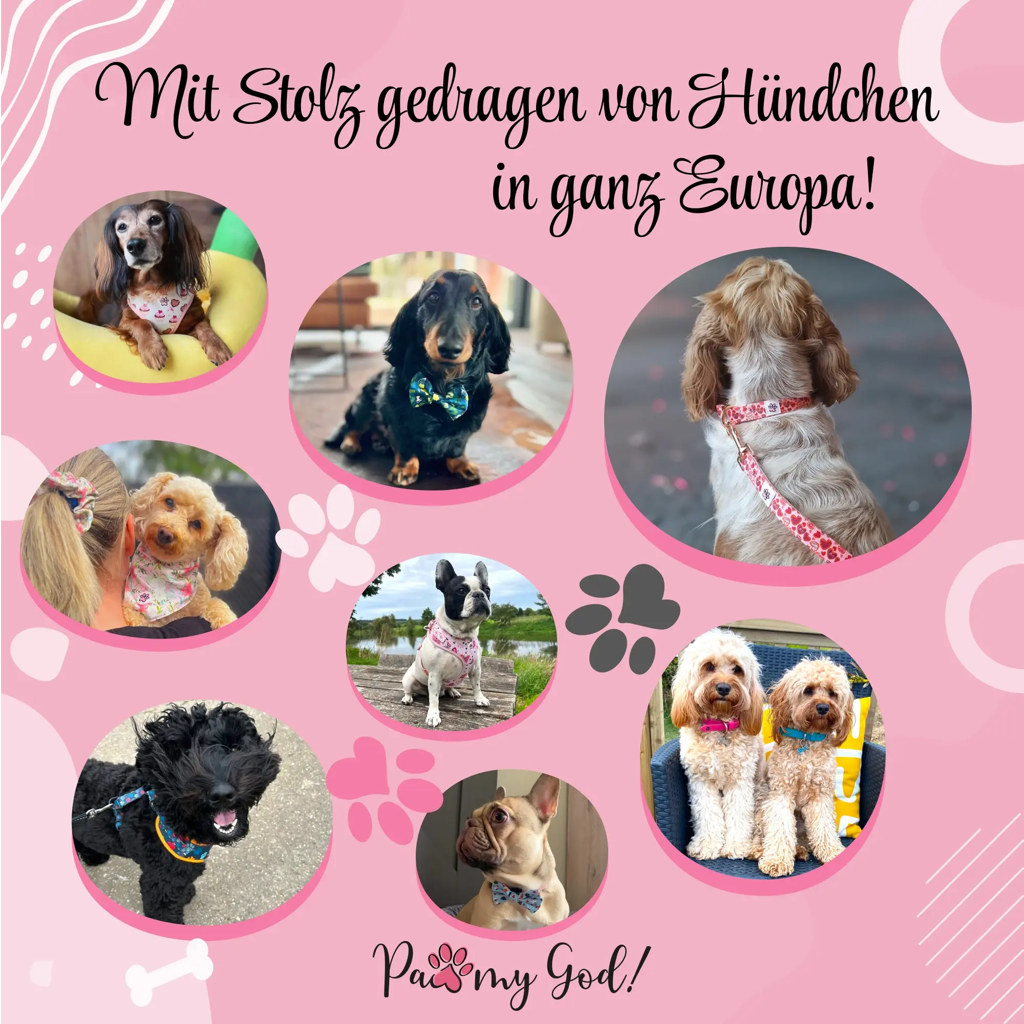 Weihnachts-Hundehalstuch 2 Stück – Doppelseitig, Baumwolle, Mit Weihnachtsbaum-Motiv, Größe L