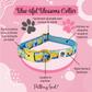 Blue-tiful Blossoms Collar Features