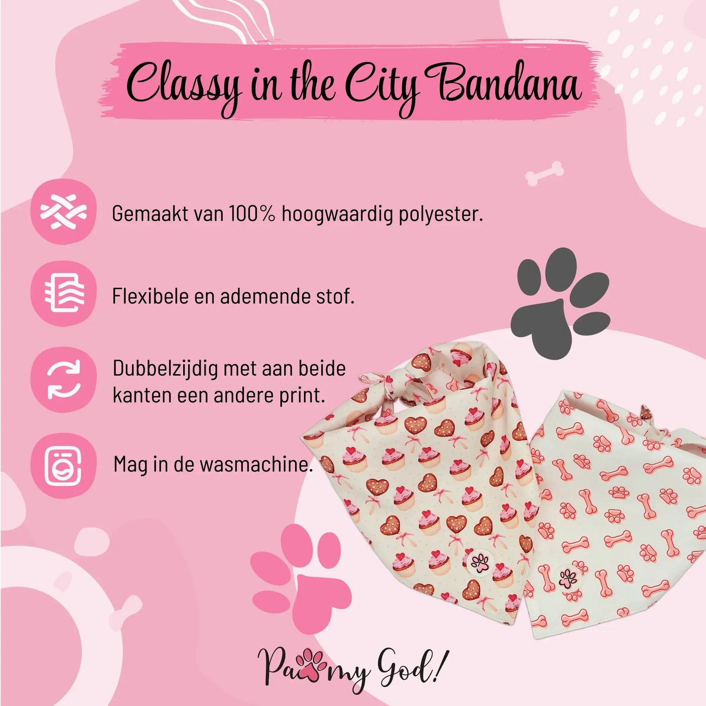 Classy in the City Bandana Features