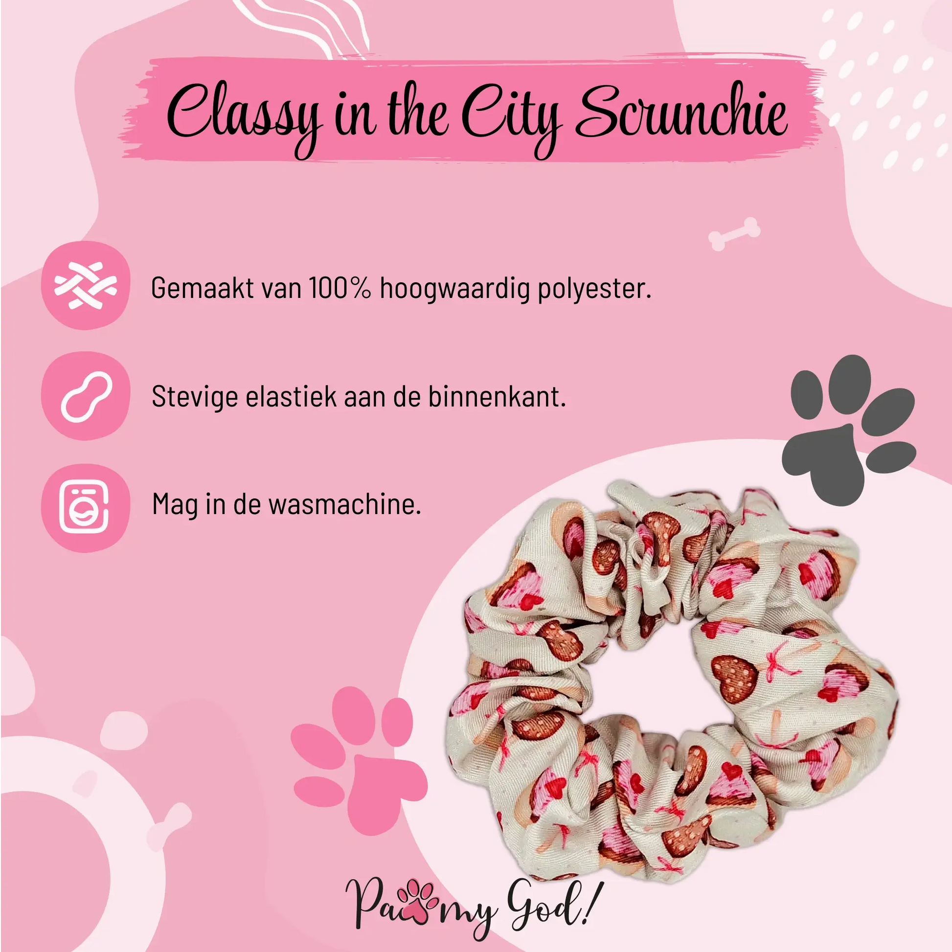 Classy in the City Scrunchie Features