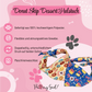 Donut Skip Dessert Bandana Features