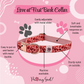 Love at First Bark Cloth Collar Features