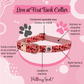 Love at First Bark Cloth Collar Features