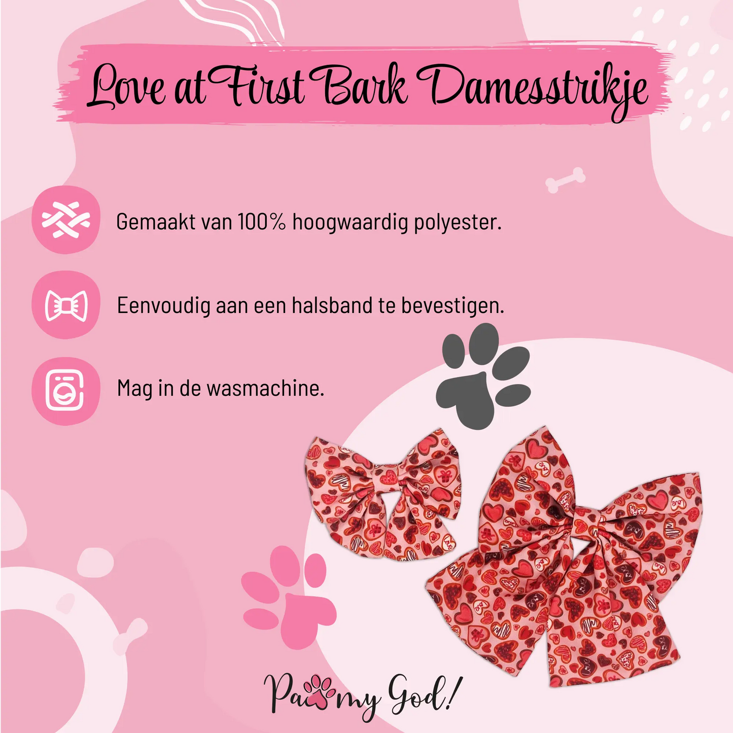 Love at First Bark Lady Bow Features
