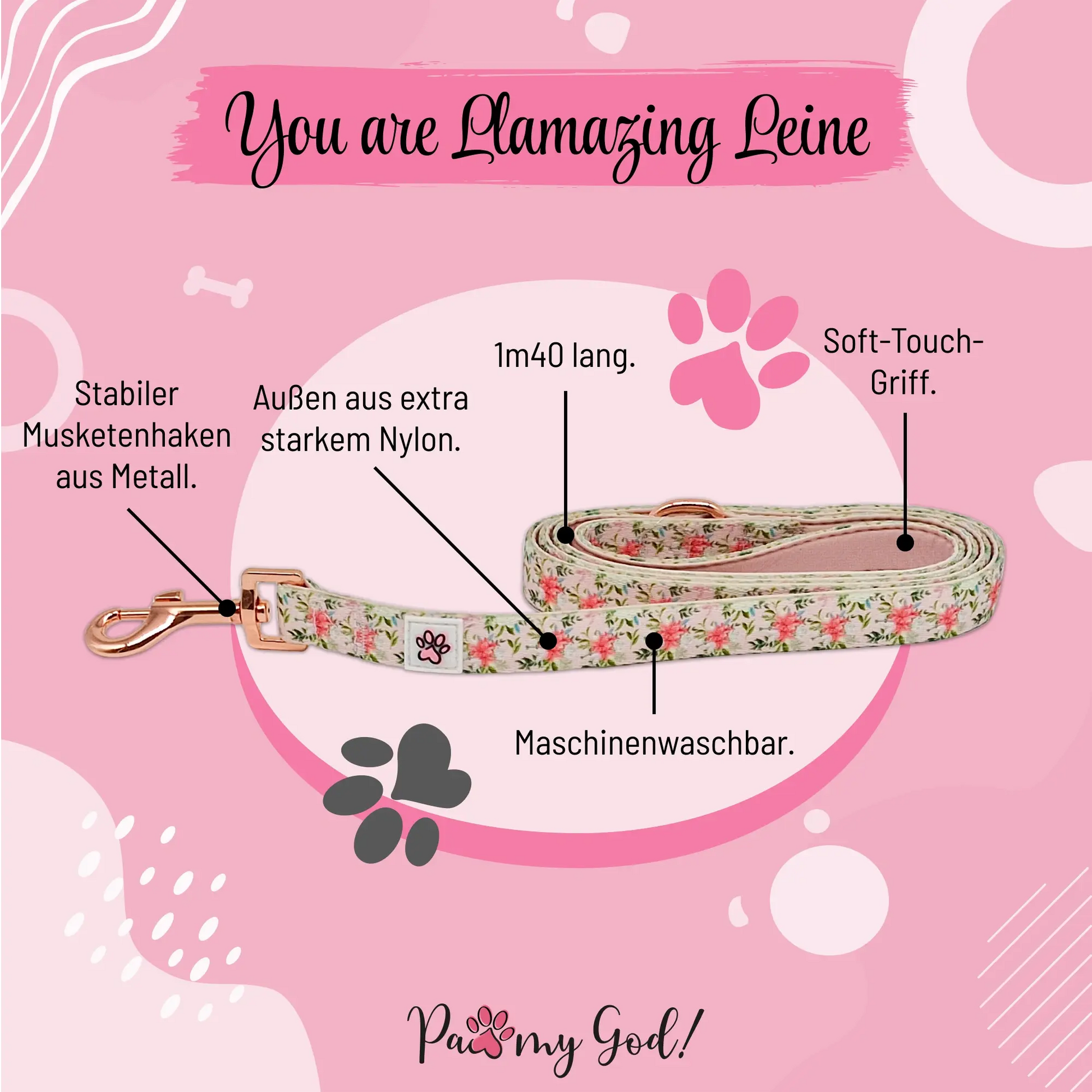 You are Llamazing Cloth Leash Features