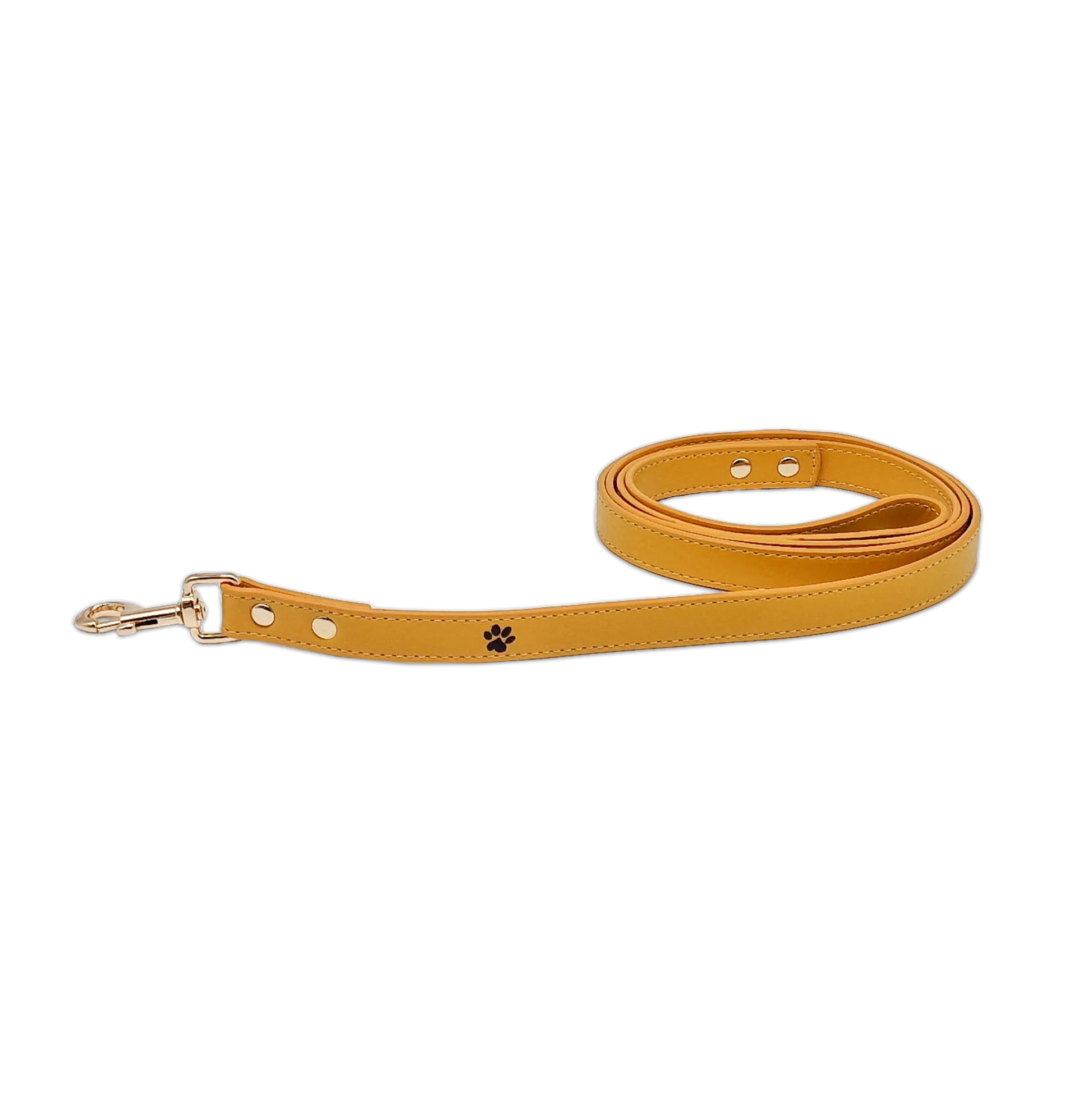 Yummy Yellow Leather Leash