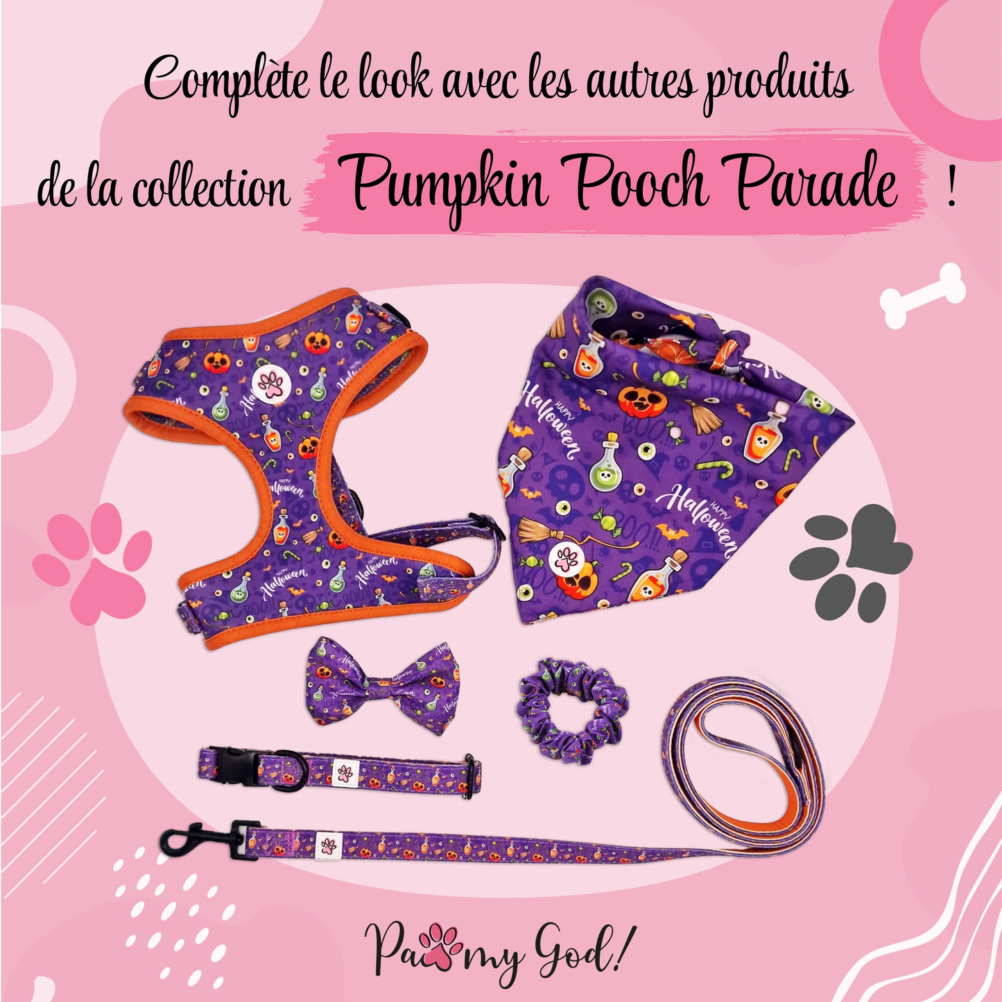 Pumpkin Pooch Parade Bow Tie